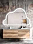 Sky shape outer forsted mirror