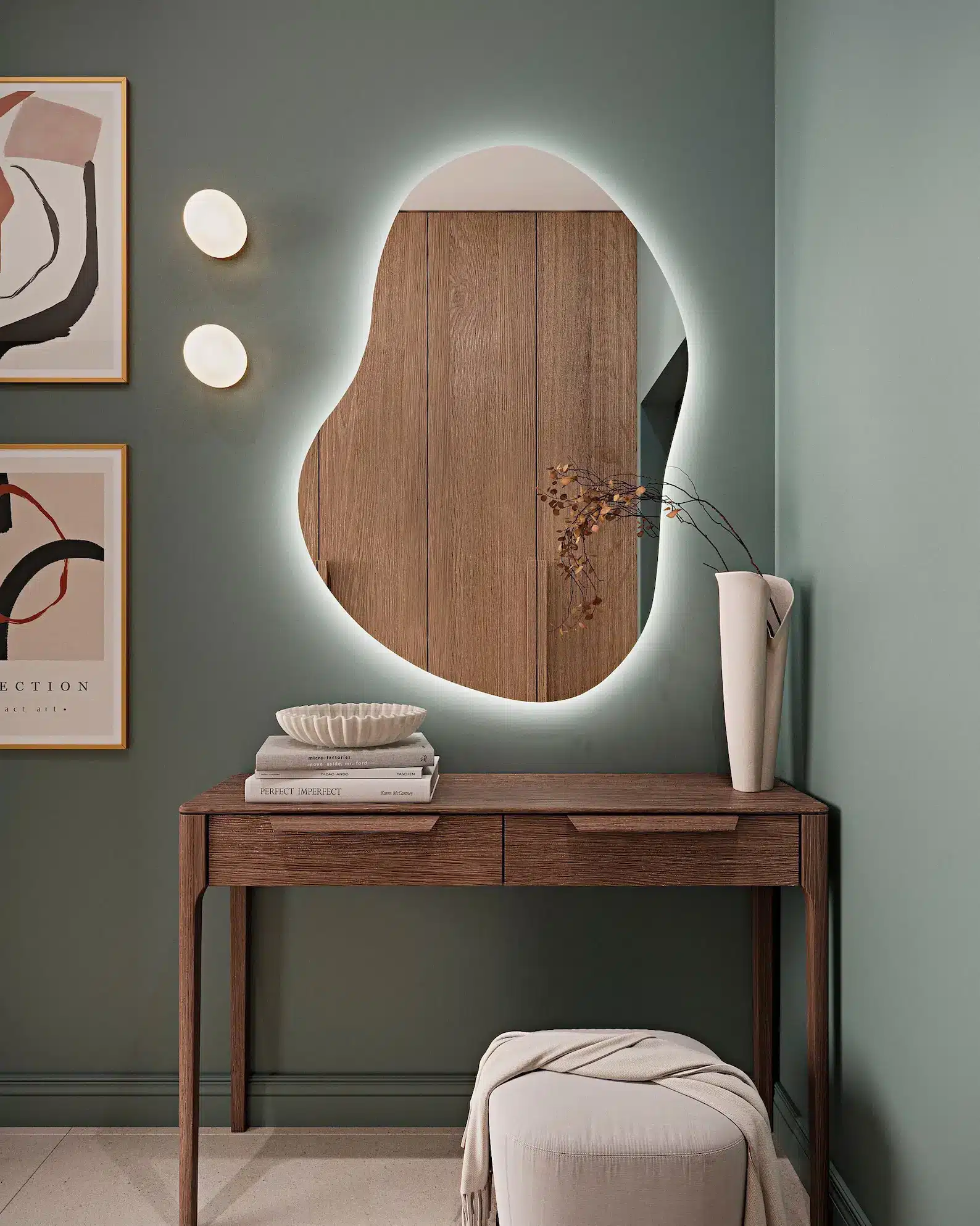 Colton Irregular 3-Color LED Mirror - Irregular Mirror | LightMirror.in Colton Irregular 3-Color LED Mirror - Irregular Mirror | LightMirror.in