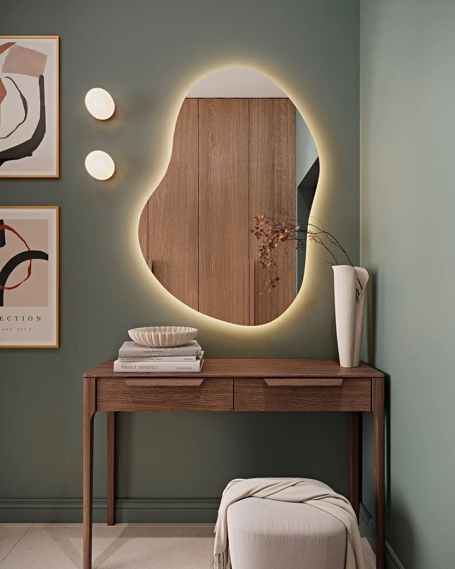 Colton Irregular 3-Color LED Mirror - Irregular Mirror | LightMirror.in Colton Irregular 3-Color LED Mirror - Irregular Mirror | LightMirror.in