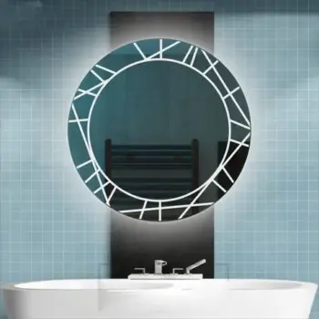 Coston Round LED Mirror | 3-Color Touch Dimmable Vanity