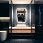 Stylish Irregular LED Mirror with 3 LED Lights by Dilya