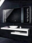 rectangle frosted design led mirror