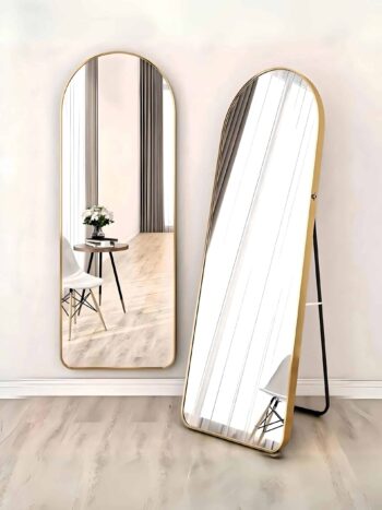 Custom branding on LED mirrors for luxury retail stores, enhancing the shopping experience.