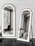 Exquisite Standing LED Mirror – HD Belgian