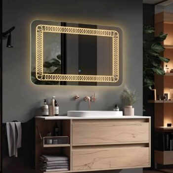 Warm Light Demister LED Mirror
