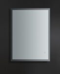 Rectangular Contemporary LED Light Mirror with Touch Sensor – White Lights by MW