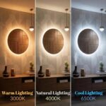 Full Length Slim LED Wall Mirror 3 Light Modes Natural, Warm & Cold White1