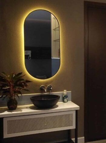 RoyalWarm 48 Full Length LED Mirror | Brass PVD | Lightmirror.in