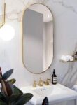 RoyalWarm 48 Full Length LED Mirror | Brass PVD | Lightmirror.in