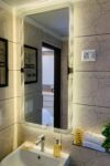 Contemporary LED Light Mirror with Touch Sensor & Dimmer – Warm White Lights by MW