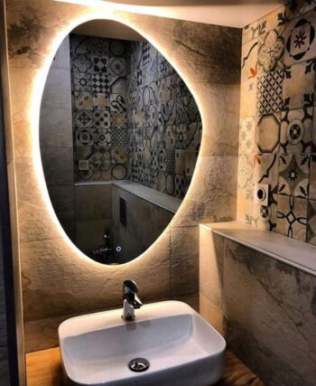 Radiant Oval LED Mirror | Soft Halo Illumination | Lightmirror.in