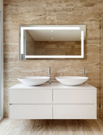 LumiGlow 30x42” LED Bathroom Mirror – Premium Lighted Wall Mirror