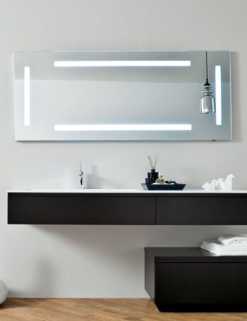 Modern LED Light Mirror with Warm White Lights – Premium Quality by LIGHTMIRROR.IN
