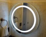 Premium 30-Inch LED Lighted Mirror with White Branded LED – Contemporary Design