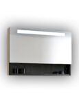 MetallicBrown 36 LED Storage Mirror | Lightmirror.in