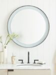 Custom light round mirrors