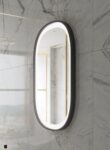 black frame oblong outer frosted design