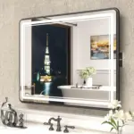 Gerland Black Frame LED Mirror | 3-Tone Rectangular Vanity