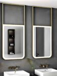 Lumen Half Rectangular LED Metal Mirror – Anodized & Waterproof