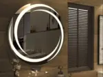 Haley Design LED Round Mirror – Dimmable Lighting & Modern Style