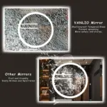Holton Rectangle 3-Color LED Mirror