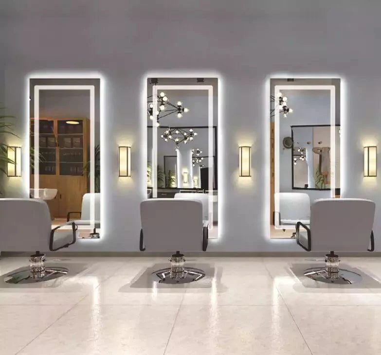 Smart LED mirrors with modern technology enhancing functionality and design. Smart LED mirrors with modern technology enhancing functionality and design.