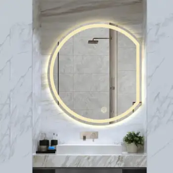Imiya Semicircle LED Mirror - 3 Light Dimmable Vanity Mirror
