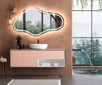 Luna Irregular LED Mirror - Dimmable Vanity Mirror