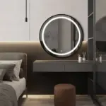 Keuna Round LED Mirror | Metal Frame | Dimmable