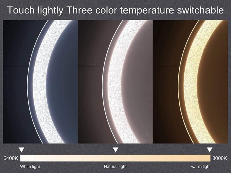 Keuna Wood Framed Round Backlit 3-Color LED Mirror - Bathroom Mirror | LightMirror.in Keuna Wood Framed Round Backlit 3-Color LED Mirror - Bathroom Mirror | LightMirror.in