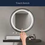 Keuna Round LED Mirror | Metal Frame | Dimmable