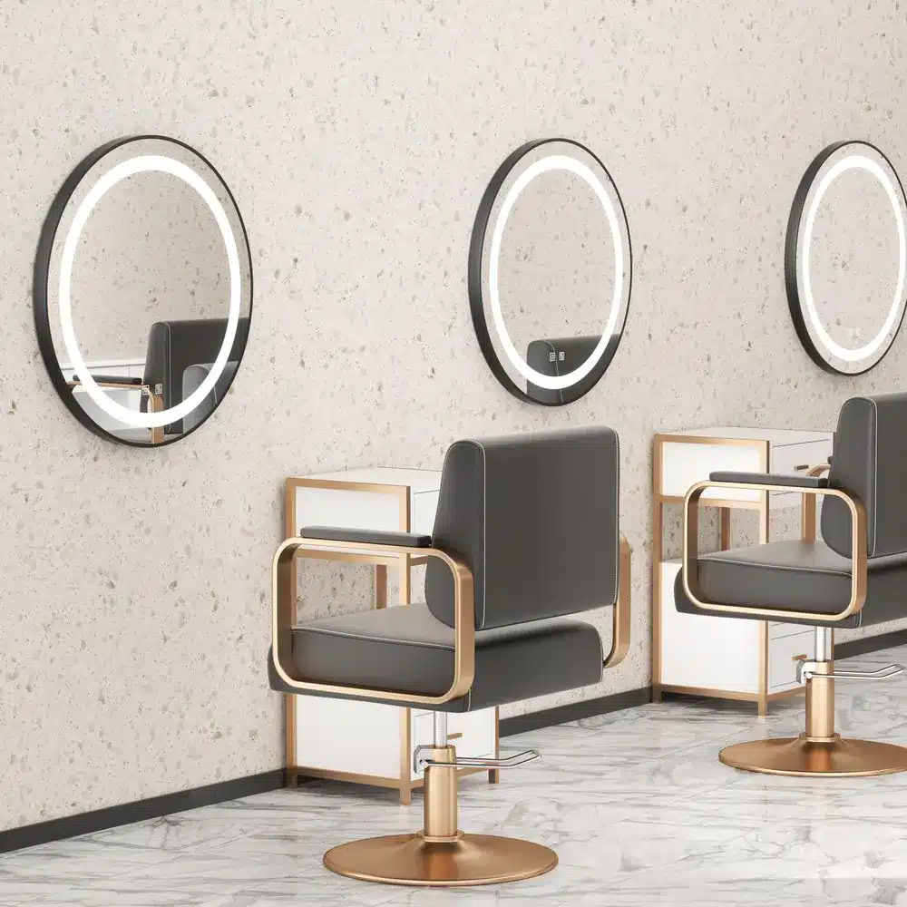 Keuna Round LED Mirror | Metal Frame | Dimmable - Framed LED Mirror | LightMirror.in Keuna Round LED Mirror | Metal Frame | Dimmable - Framed LED Mirror | LightMirror.in