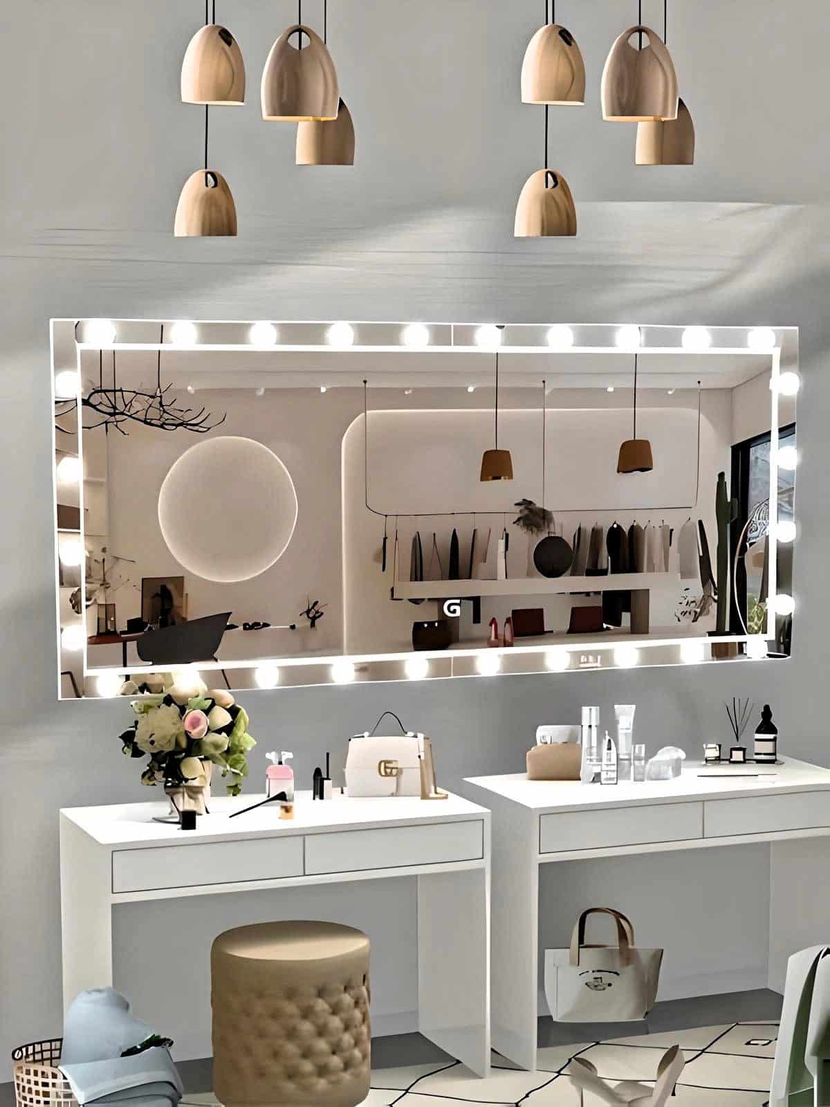 Rectangle Hollywood lighting ledmirror Rectangle Hollywood lighting ledmirror