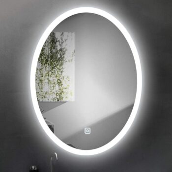 Kolby Frosted Edge Oval 3-Color LED Mirror