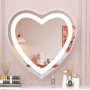 Kresic Heart Shape 3-Color LED Mirror