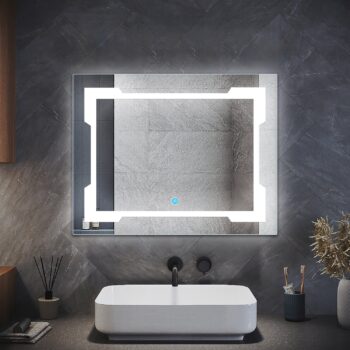 Ledmirror Borderilluminatedgleam Naturalwhitelight Rectangular 1.jpeg | LightMirror.in