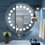 Modern Dotted LED Mirror