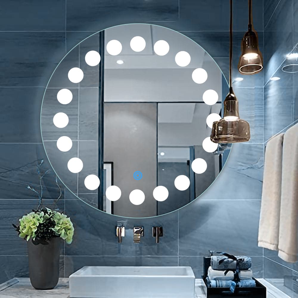 Modern Dotted LED Mirror Modern Dotted LED Mirror