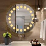 Sun Gleam LED Bathroom Mirror – Warm White Light – Round