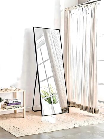 Anodized L-Shaped Floor Mirror - 2 Year Warranty