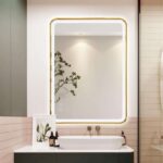 Liana Gold LED Rectangle Mirror