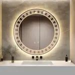 Marta Unique Design LED Mirror - Customizable Dimmable Lighting