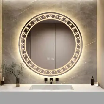 Marta Unique Design LED Mirror - Customizable Dimmable Lighting