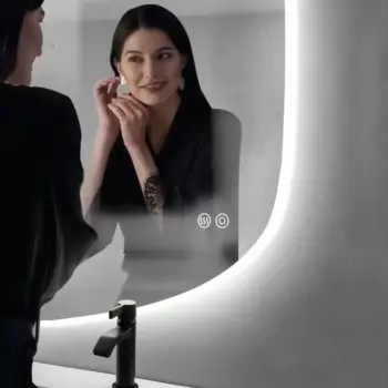 Melfa Irregular 3-Color LED Mirror - Bathroom Mirror | LightMirror.in