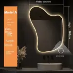 Melfa Irregular 3-Color LED Mirror