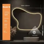 Melfa Irregular 3-Color LED Mirror