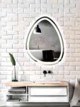 Artistic LED Mirror for a Modern Oasis.