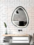 Artistic LED Mirror for a Modern Oasis.