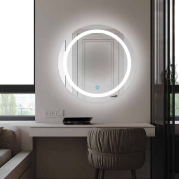 Moondiscbordertwin Ledbathroommirror Naturalwhitelight Roundcopy 1.jpeg | LightMirror.in