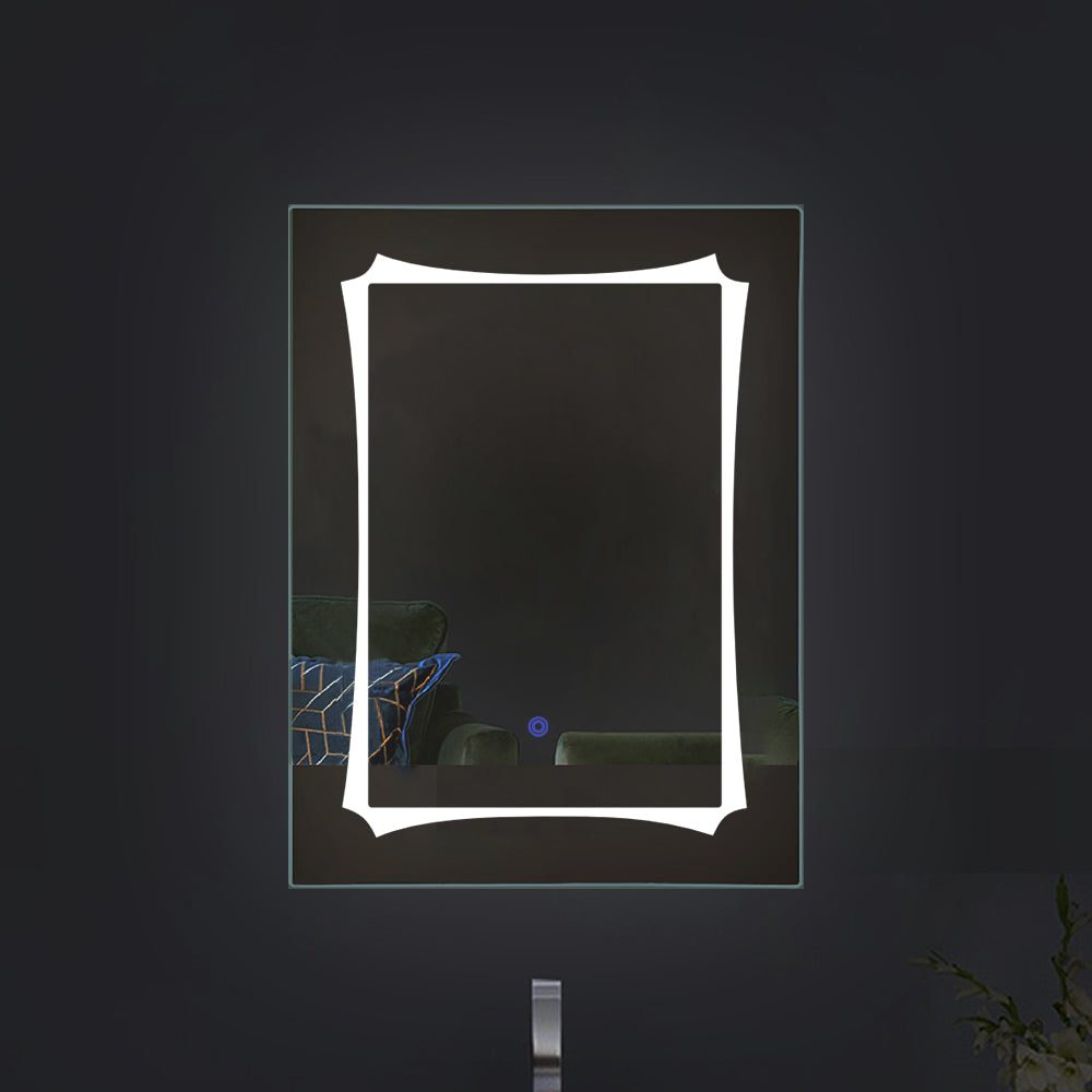 Dual Color Rectangular Glow LED Mirror for Bathroom Dual Color Rectangular Glow LED Mirror for Bathroom